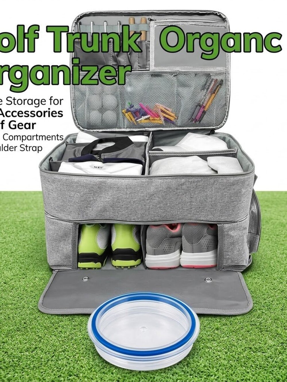 Golf Trunk Organizer 2 Layer Golf Accessories for Men (Free Shipping U.S.A) NEW